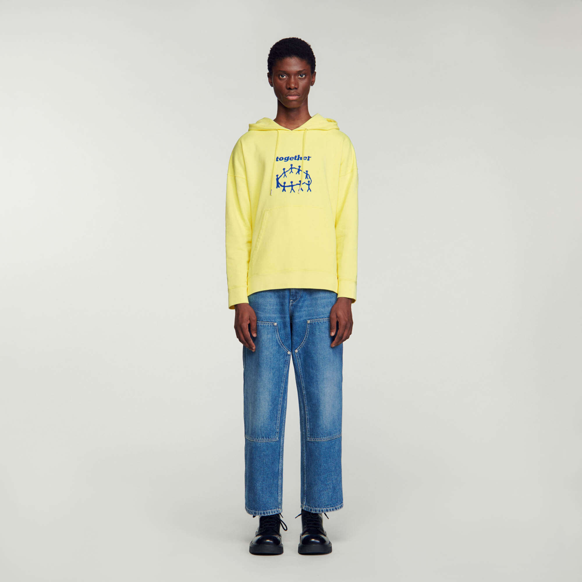 Acne studios yellow hoodie new arrivals