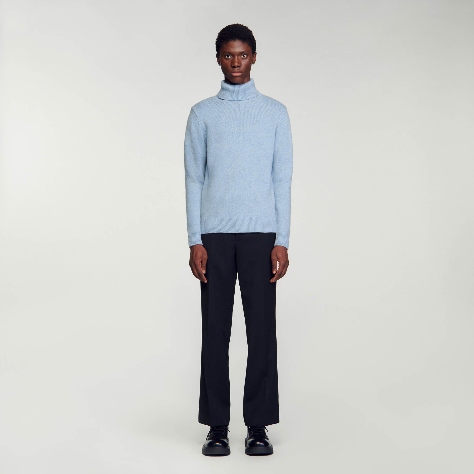 Blue sweater on sale turtleneck