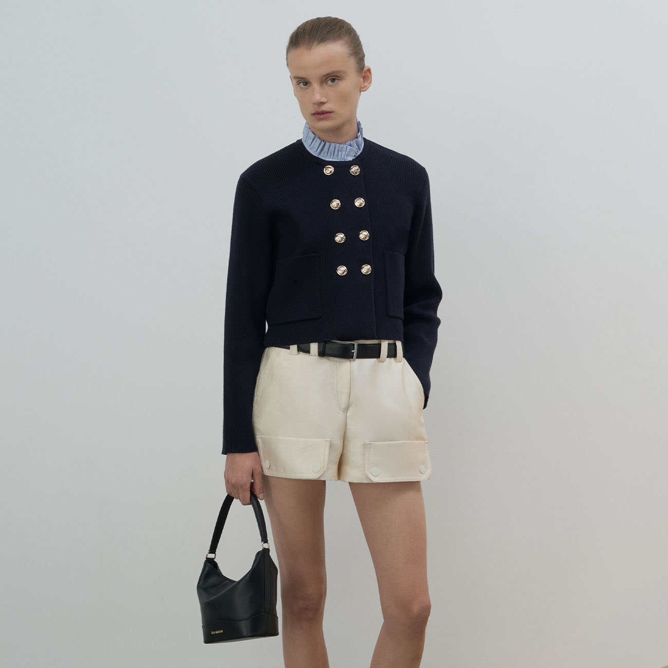 Tee-shirt Sandro Gris Taille L - Occasion En Très Bon état, Parfait Pour Un Look Casual Chic