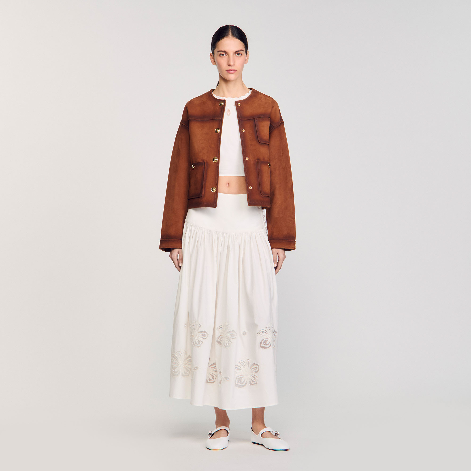 VIP【関税送料無料】希少 ANTONELLI FIRENZE BROWN CREAM SKIRT productwpnt.jpg