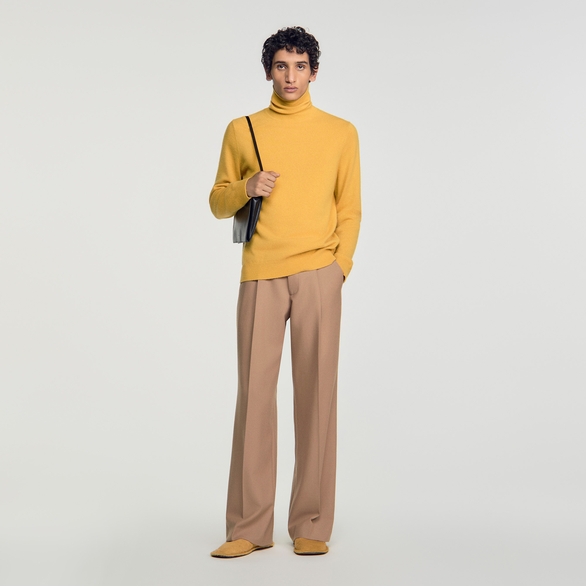 トップス The Row Yellow Silk Turtleneck Tunic Top Sandro_SHPTR00825-560_H_1.jpg