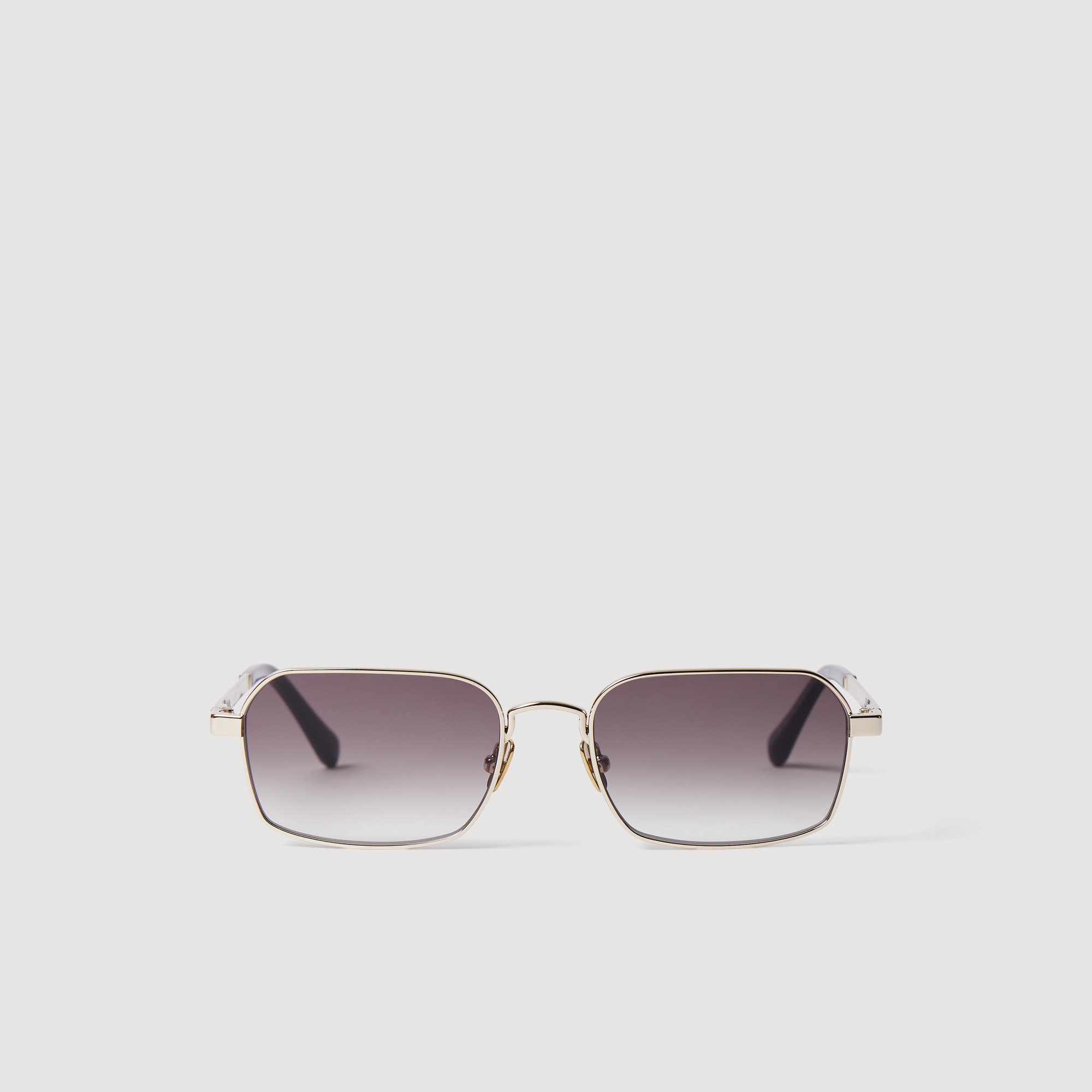 Sandro Transparent Acetate Women\'s Sunglasses Lunettes de soleil métal et acétate brown For Women | Sandro  main image 2