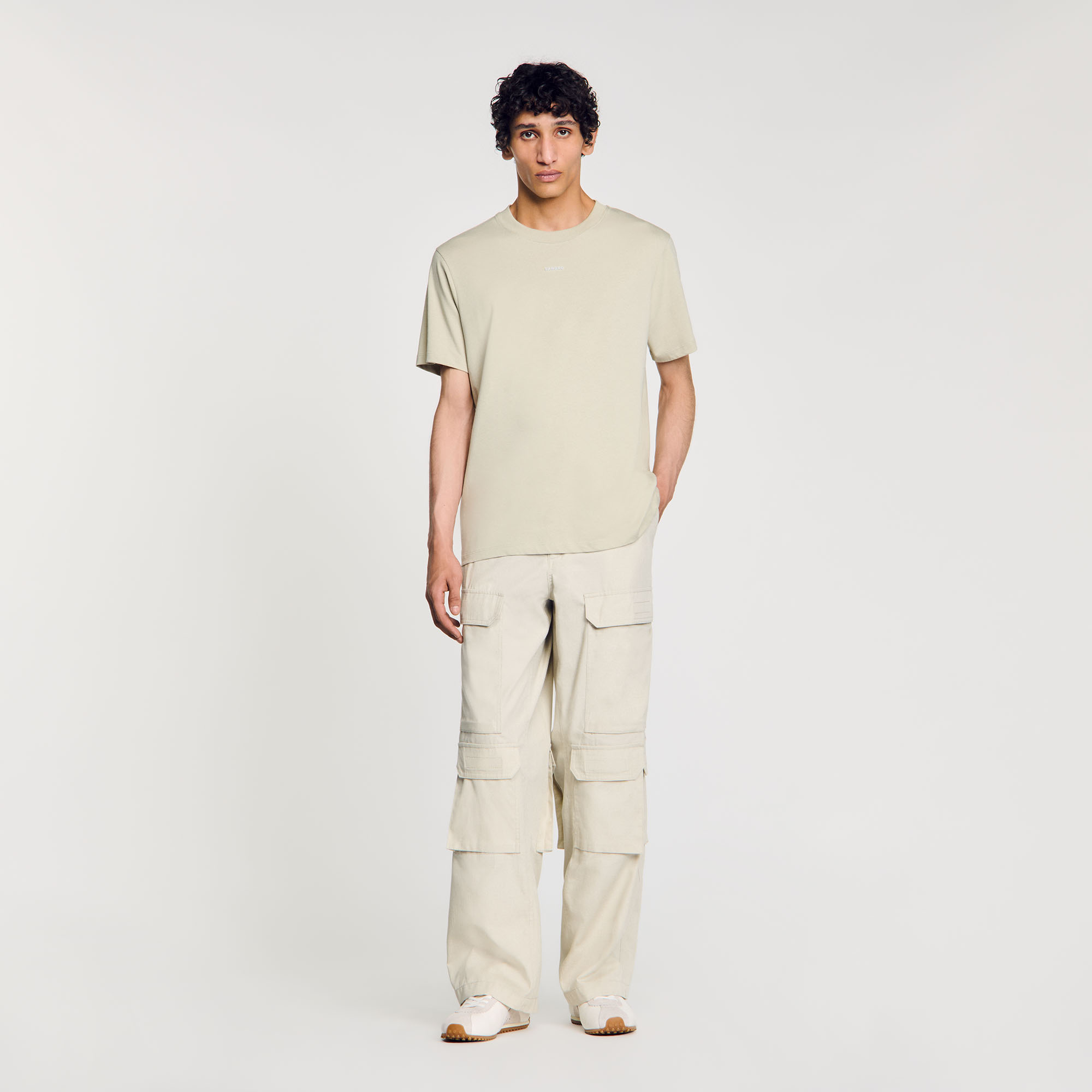 フランス発 Sandro フード付き お洒落 ロゴ入 スウェット シャツ Sandro_SHPCM01082-A436_H_1.jpg