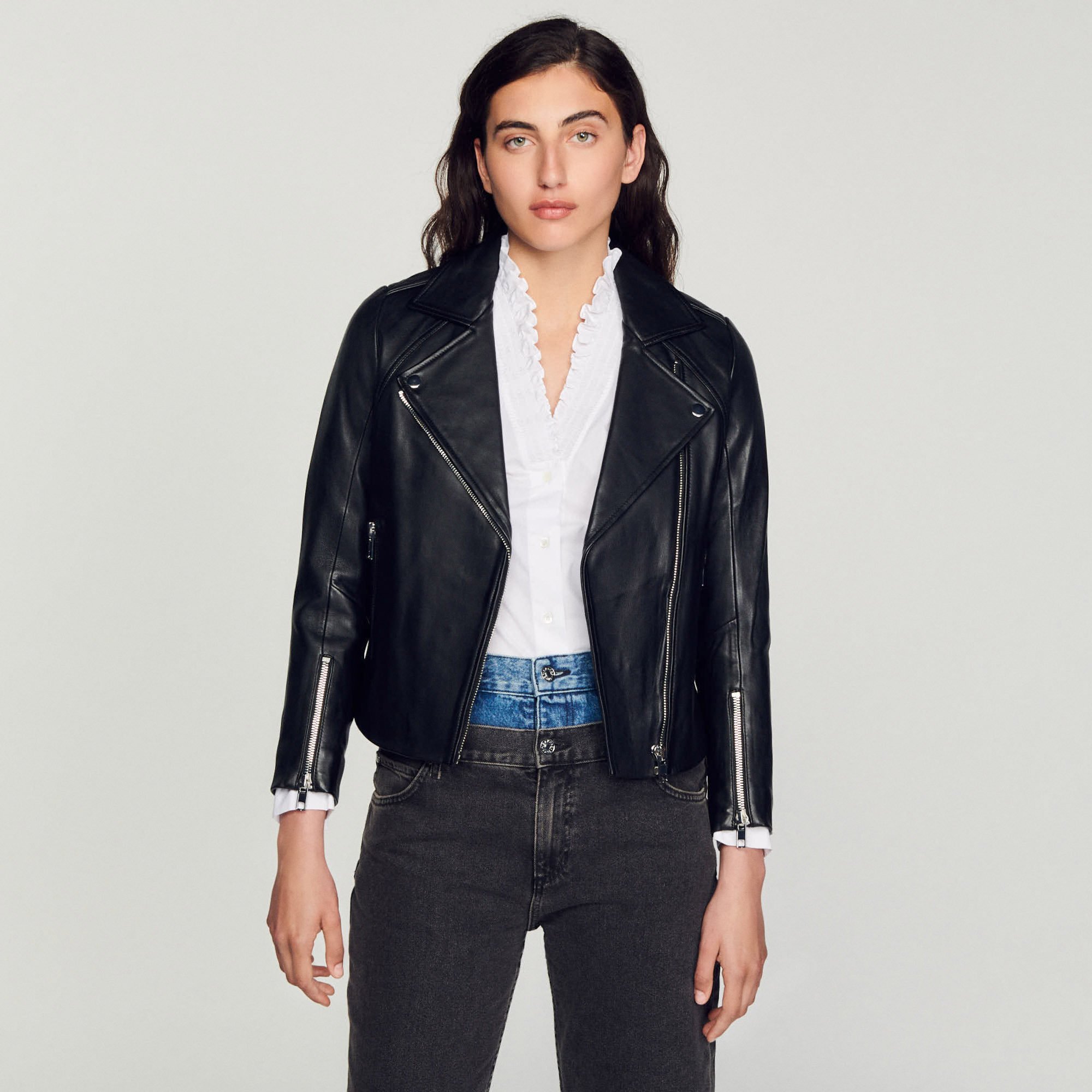 Leather Jacket - Blazers & Jackets - Sandro-paris.com