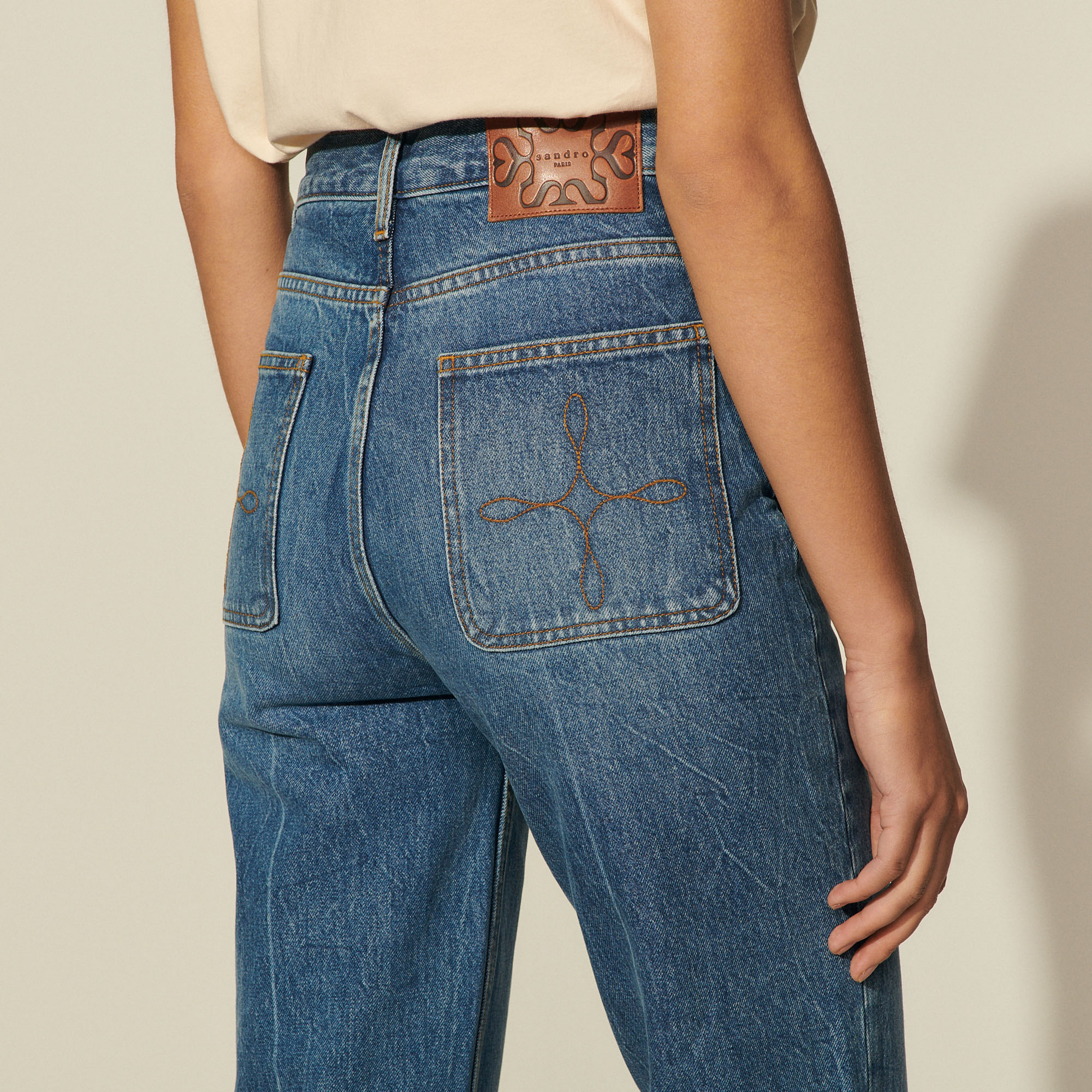 Faded jeans in organic cotton Jeans