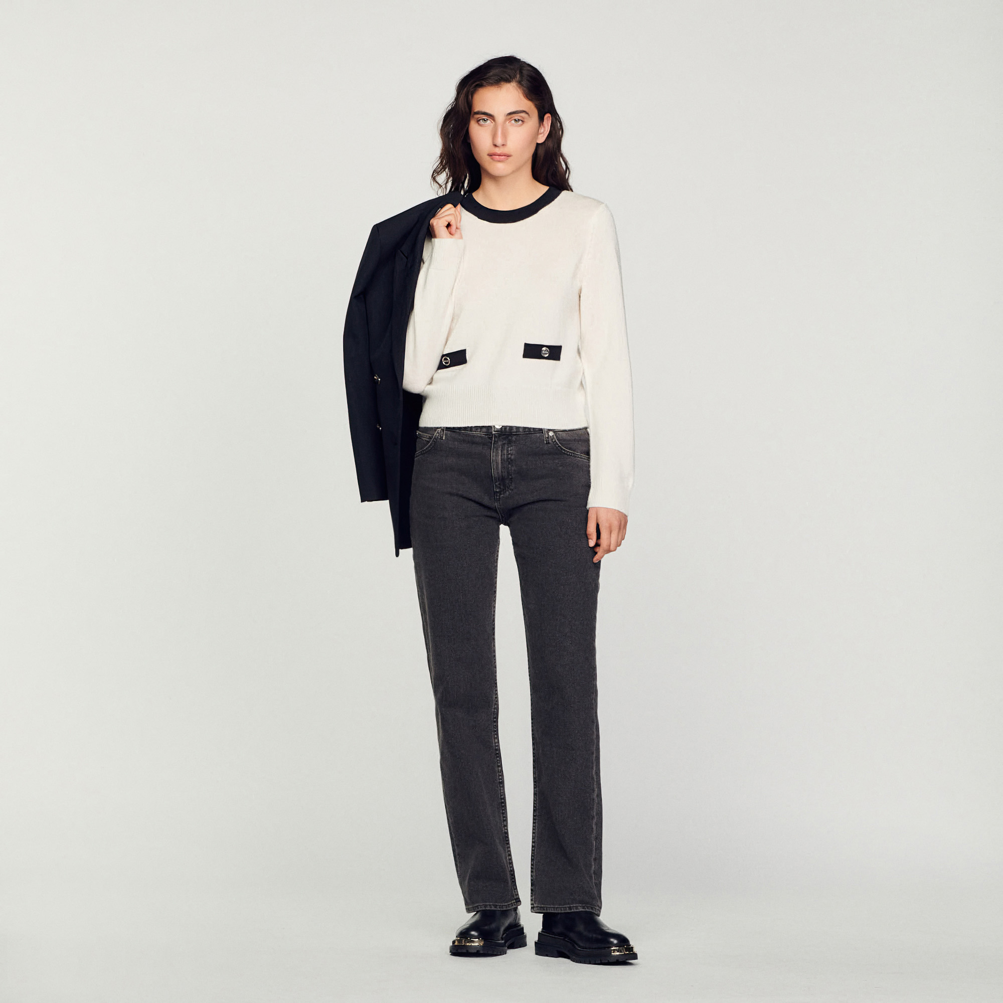 Fine knit sweater - Sweaters & Cardigans - Sandro-paris.com